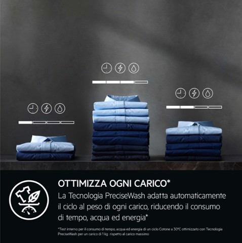 AEG Series 7000 ProSteam lavatrice Caricamento frontale 10 kg 1400 Giri/min Nero, Bianco