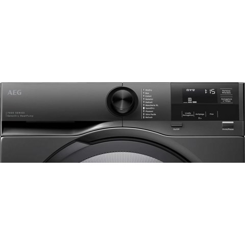 AEG Series 7000 TR7HG18B asciugatrice Libera installazione Caricamento frontale 8 kg Nero