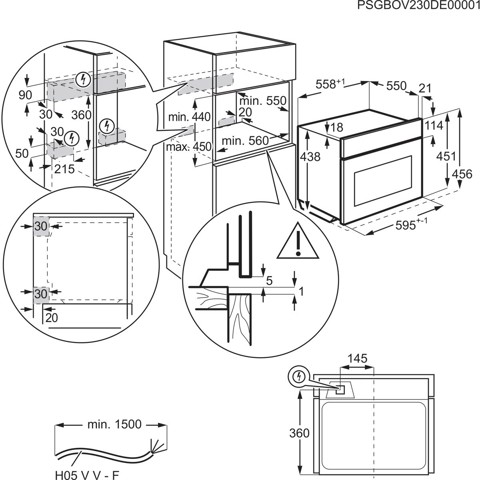 AEG Series 8000 Compact Combiquick Gustonuovo TK8NK721T