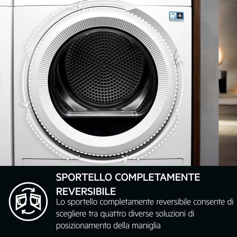 AEG Series 8000 TR8HDBG9B asciugatrice Libera installazione Caricamento frontale 9 kg Bianco