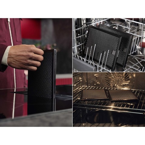 AEG TH84CB03FB Nero Da incasso 80 cm Piano cottura a induzione 5 Fornello(i) Cappa da incasso