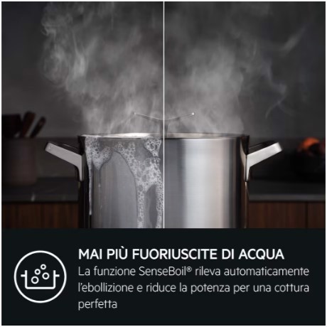 AEG TI84IB30IZ piano cottura Nero Da incasso 80 cm Piano cottura a induzione 4 Fornello(i)