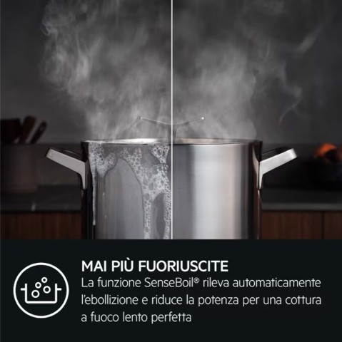 AEG TI84IB30IZ piano cottura Nero Da incasso 80 cm Piano cottura a induzione 4 Fornello(i)