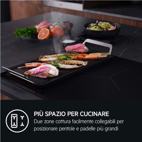 AEG TI84IB30IZ piano cottura Nero Da incasso 80 cm Piano cottura a induzione 4 Fornello(i)