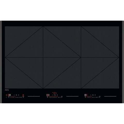 AEG TR84IT00FB Nero Da incasso 80 cm Piano cottura a induzione 6 Fornello(i)