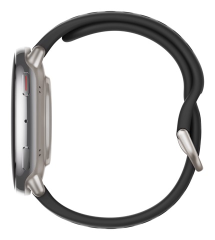 Amazfit Active 2 Round Premium secondo cinturino rosso in silicone Vetro zaffiro con display AMOLED Pagamento contactless Durata della batteria fino a 10 giorni 5 sistemi satellitari & mappe offline