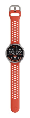 Amazfit Active 2 Round Premium secondo cinturino rosso in silicone Vetro zaffiro con display AMOLED Pagamento contactless Durata della batteria fino a 10 giorni 5 sistemi satellitari & mappe offline