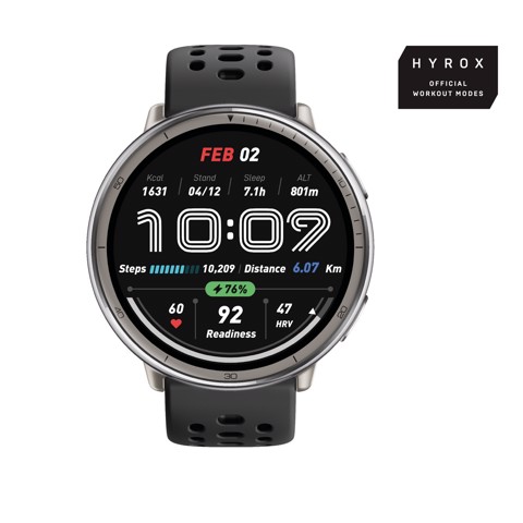 Amazfit Active 2 Round smartwatch e orologio sportivo display AMOLED 5 sistemi satellitari & mappe offline BioTracker™ 6.0 PPG per dati precisi su salute e fitness