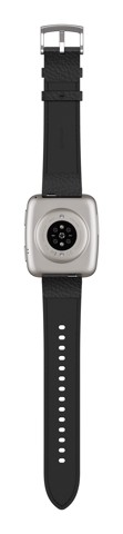 Amazfit Active 2 Square secondo cinturino rosso in silicone Vetro zaffiro con display AMOLED Pagamento contactless 5 sistemi satellitari & mappe offline Durata della batteria fino a 10 giorni