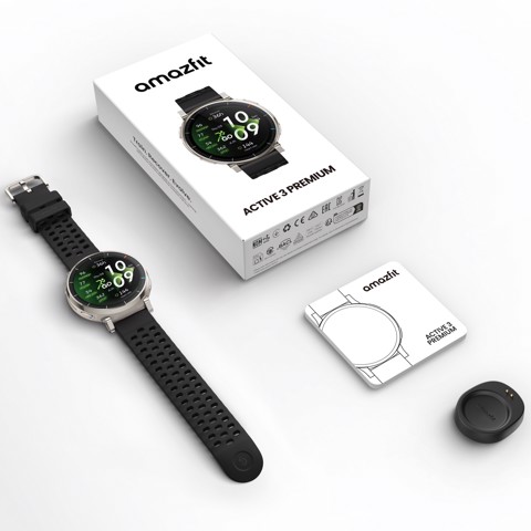 Amazfit Active 3 3,35 cm (1.32") AMOLED Digitale 466 x 466 Pixel Touch screen Oro GPS (satellitare)