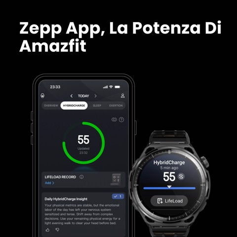 Amazfit Balance 3 3,81 cm (1.5") AMOLED 51 mm Digitale 480 x 480 Pixel Touch screen Acciaio inox Wi-Fi GPS (satellitare)