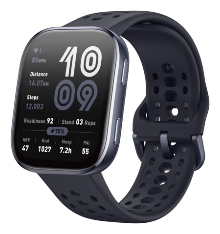 Amazfit Bip 6 Black 5 cm (1.97") AMOLED Digitale 390 x 450 Pixel Touch screen Nero GPS (satellitare)