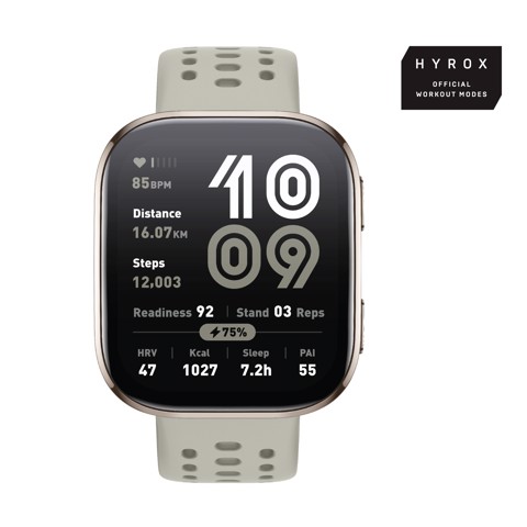Amazfit Bip 6 Stone 5 cm (1.97") AMOLED Digitale 390 x 450 Pixel Touch screen Oro GPS (satellitare)