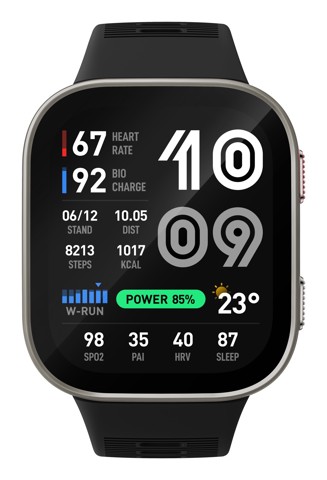 Amazfit Bip Max 5,26 cm (2.07") AMOLED Digitale 432 x 514 Pixel Touch screen Argento Wi-Fi GPS (satellitare)