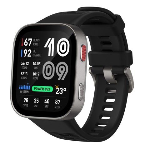 Amazfit Bip Max 5,26 cm (2.07") AMOLED Digitale 432 x 514 Pixel Touch screen Argento Wi-Fi GPS (satellitare)