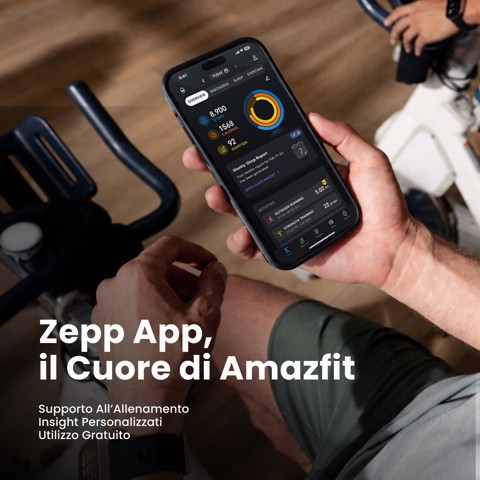 Amazfit Bip Max 5,26 cm (2.07") AMOLED Digitale 432 x 514 Pixel Touch screen Blu Wi-Fi GPS (satellitare)