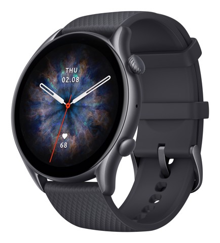 Amazfit GTR 3 Pro 3,68 cm (1.45") AMOLED 46 mm Digitale 480 x 480 Pixel Touch screen Nero Wi-Fi GPS (satellitare)