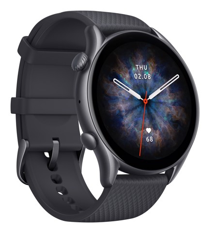 Amazfit GTR 3 Pro 3,68 cm (1.45") AMOLED 46 mm Digitale 480 x 480 Pixel Touch screen Nero Wi-Fi GPS (satellitare)