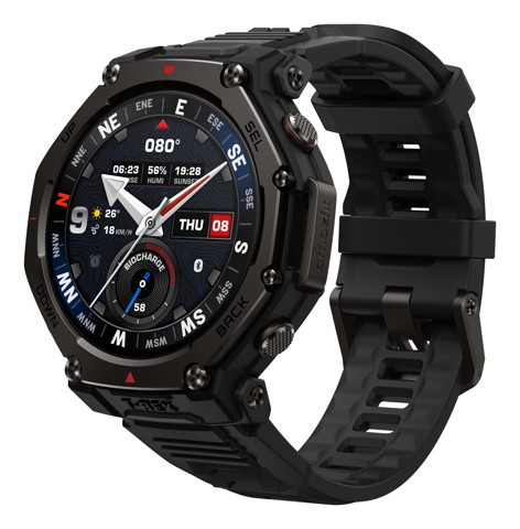 Amazfit T-Rex 3 Pro 3,81 cm (1.5") AMOLED 48 mm Digitale Touch screen Nero GPS (satellitare)
