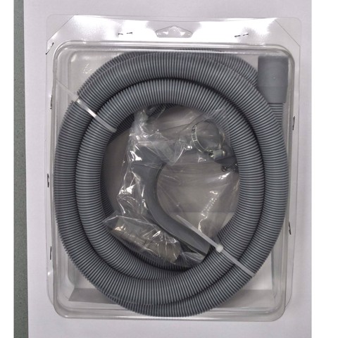 Ambrosia KIT: TUBO SCARICO LAVAT. CM300 CON CURVETTA + 1 RACCORDO P/TUBO SCARICO MM 17X17 + 2 FASCETTE STRINGITUBI
