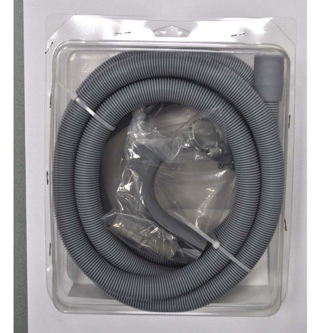 Ambrosia KIT: TUBO SCARICO LAVAT. CM300 CON CURVETTA + 1 RACCORDO P/TUBO SCARICO MM 17X17 + 2 FASCETTE STRINGITUBI