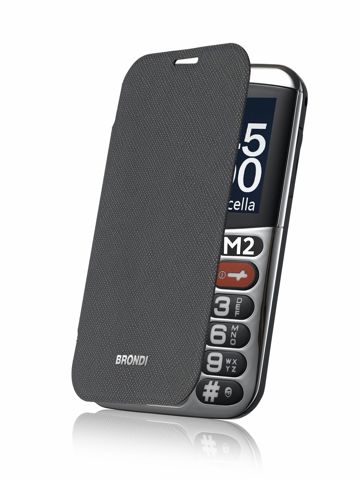 Brondi Amico Chic 6,1 cm (2.4") Nero, Argento Telefono cellulare basico