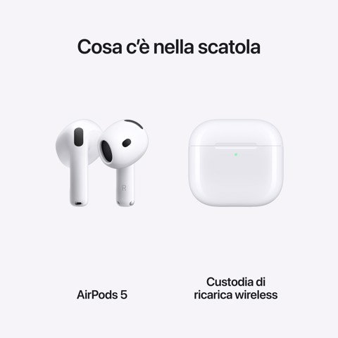 Apple AirPods (5th generation) AirPods 5 con custodia di ricarica wireless
