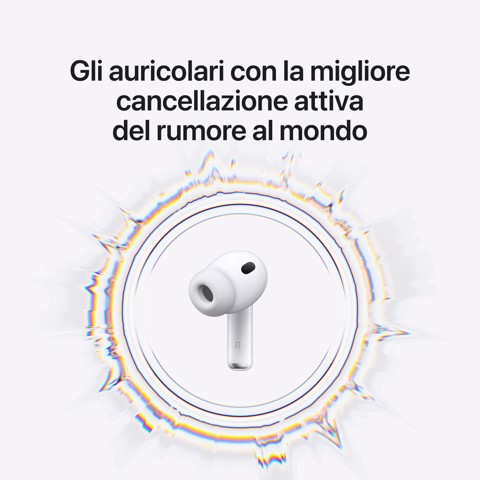 Apple AirPods Pro (terza generazione) AirPods Pro (3rd generation) Auricolare True Wireless Stereo (TWS) In-ear Chiamate/Musica/Sport/Tutti i giorni Bluetooth Bianco