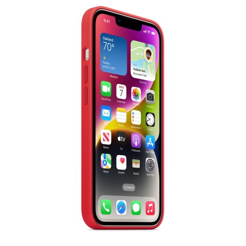 Apple Custodia MagSafe in silicone per iPhone 14 - (PRODUCT)RED