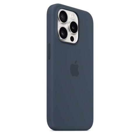 Apple Custodia MagSafe in silicone per iPhone 15 Pro - Blu Tempesta