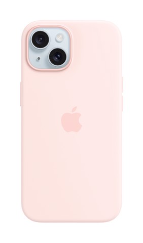 Apple Custodia MagSafe in silicone per iPhone 15 - Rosa confetto