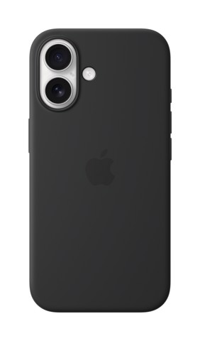 Apple Custodia MagSafe in silicone per iPhone 16 - Nero