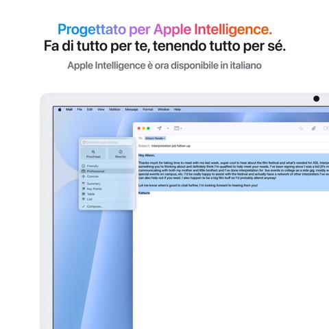 Apple iMac 24"Retina Display 4,5K, Chip M4 con CPU 10‑core, GPU 10‑core, 16GB, 256GB SSD, Blu