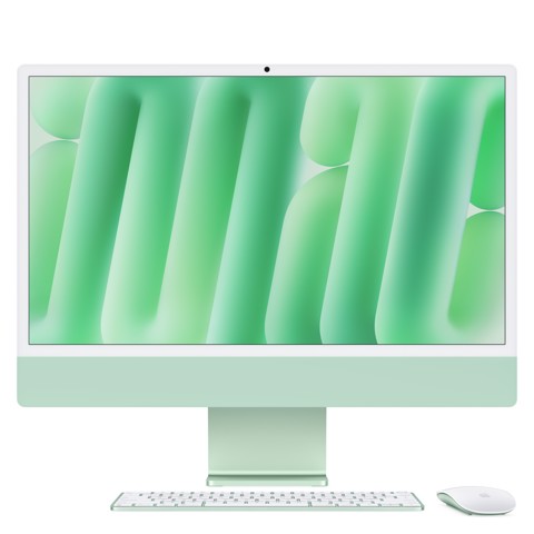 Apple iMac 24"Retina Display 4,5K, Chip M4 con CPU 10‑core, GPU 10‑core, 16GB, 256GB SSD, Verde