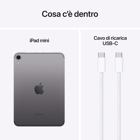 Apple iPad mini Wi-Fi + Cellular 128GB - Grigio Siderale