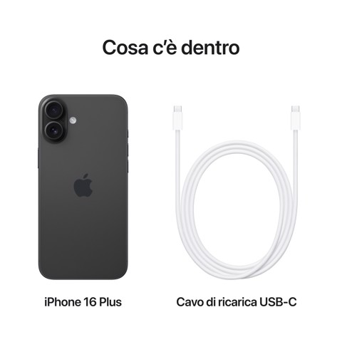 Apple iPhone 16 Plus 128GB Nero