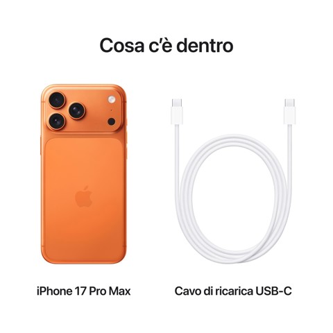 Apple iPhone 17 Pro Max 2TB Arancione Cosmico
