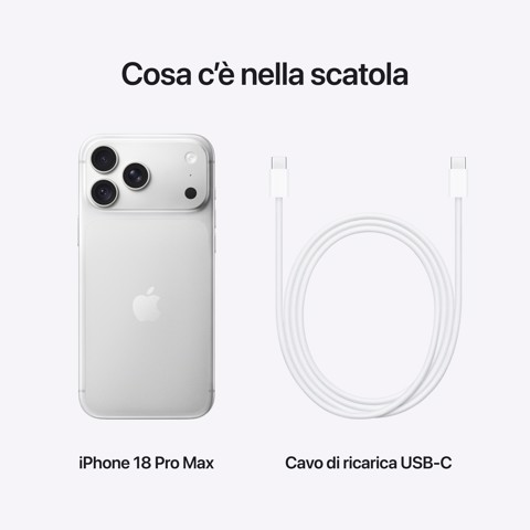 Apple iPhone 18 Pro Max 2TB Argento
