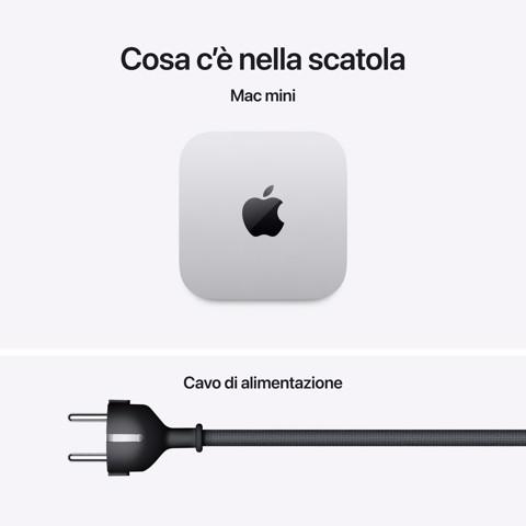 Apple Mac mini : Chip M5 Pro con cpu 15 core e gpu 16 core, 512GB SSD - Argento