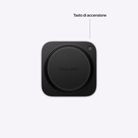 Apple Mac mini : Chip M6 con cpu 12 core e gpu 12 core, 512GB SSD - Argento