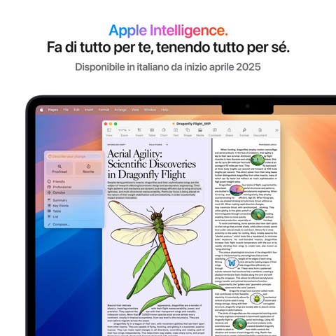 Apple MacBook Air 13'' M4 chip 10-core CPU 10-core GPU, 24GB, 512GB SSD - Mezzanotte