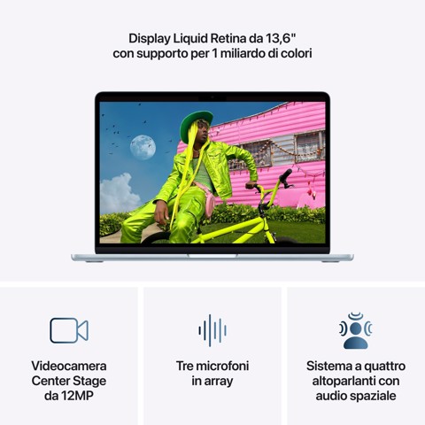 Apple MacBook Air 13" M5 chip 10‑core CPU 10‑core GPU, 16GB, 1TB SSD - Celeste