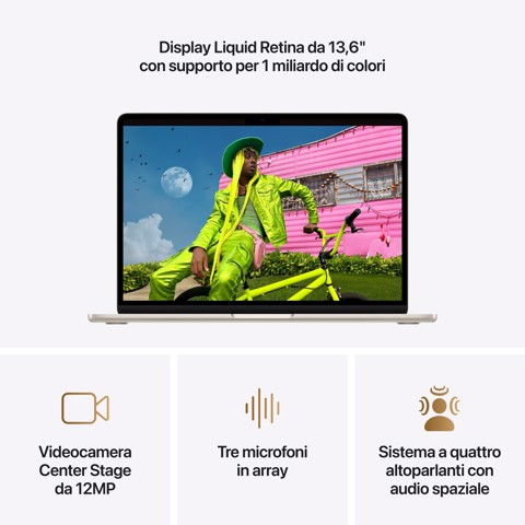 Apple MacBook Air 13" M5 chip 10‑core CPU 10‑core GPU, 16GB, 1TB SSD - Galassia