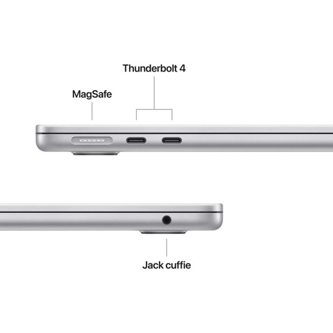 Apple MacBook Air 13" M5 chip 10‑core CPU 8‑core GPU, 16GB, 512GB SSD - Argento