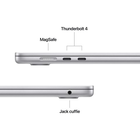 Apple MacBook Air 15" M5 chip 10‑core CPU 10‑core GPU, 16GB, 512GB SSD - Argento