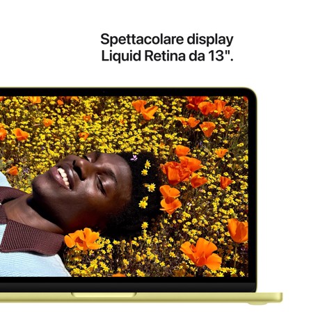 Apple MacBook Neo 13"A18 Pro chip 6‑core CPU 5‑core GPU 8GB 512GB SSD Touch ID - Giallo agrume