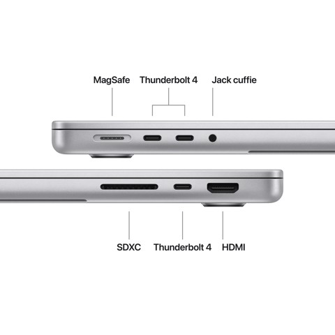 Apple MacBook Pro 14" Chip M5 10‑core CPU 10‑core GPU, 24GB, 1TB SSD Argento