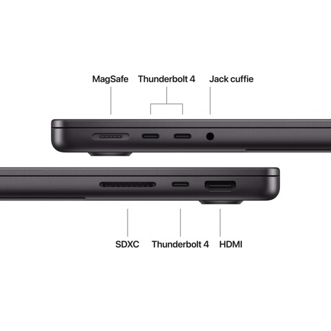 Apple MacBook Pro 14" Chip M5 10‑core CPU 10‑core GPU, 24GB, 1TB SSD Nero Siderale