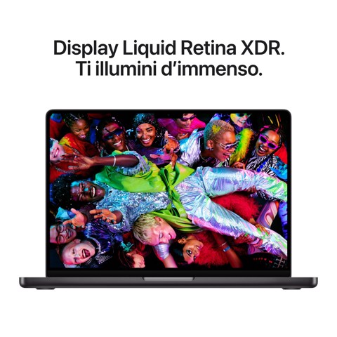 Apple MacBook Pro 14" M5 Max chip 18‑core CPU 32‑core GPU, 36GB, 2TB SSD - Nero siderale