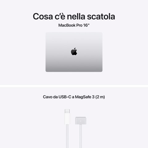 Apple MacBook Pro 16" M5 Max chip 18‑core CPU 32‑core GPU, 36GB, 2TB SSD - Argento